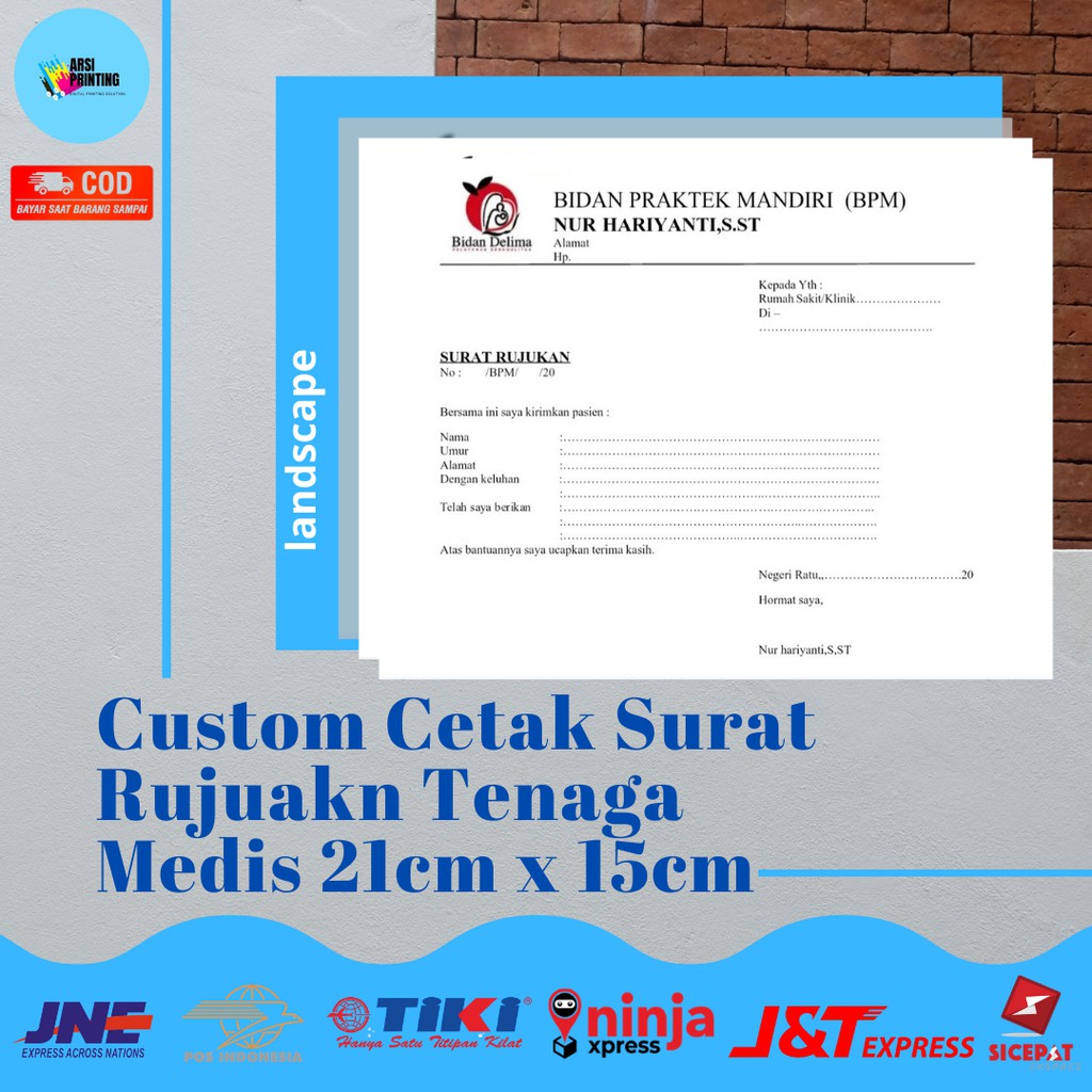 17 contoh surat rekomendasi baik benar dan yang disarankan. Custom Cetak Nota Buku Surat Rujukan Dokter Surat Rujukan Bidan Surat Rujukan Tenaga Medis Shopee Indonesia
