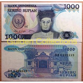 Uang Kuno 1000 Sisingamangaraja Tahun 1987 Indonesia 