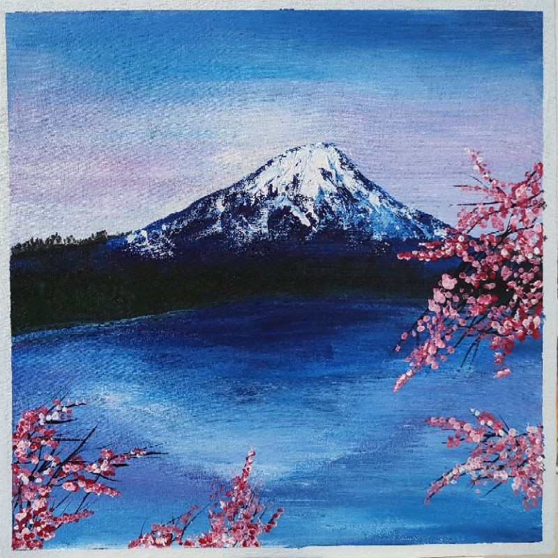 Jual Lukisan Gunung Fuji Sakura Indonesia|Shopee Indonesia 800_X_800_jpg