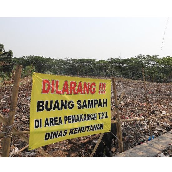 Pasang Spanduk Larangan Buang Sampah Edisi 3 September 2019 Palembang Pos 