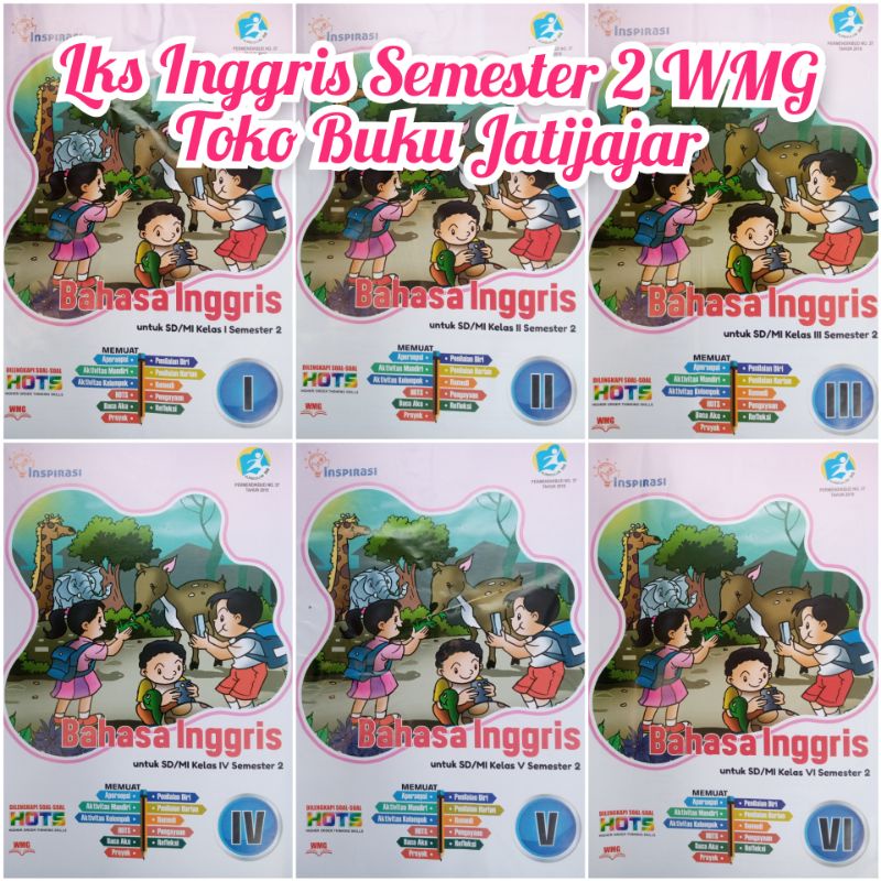 Buku Lks Bahasa Inggris Kelas 1,2,3,4,5,6 Sd Semester 2 Pt. Warna Mukti  Grafika | Shopee Indonesia