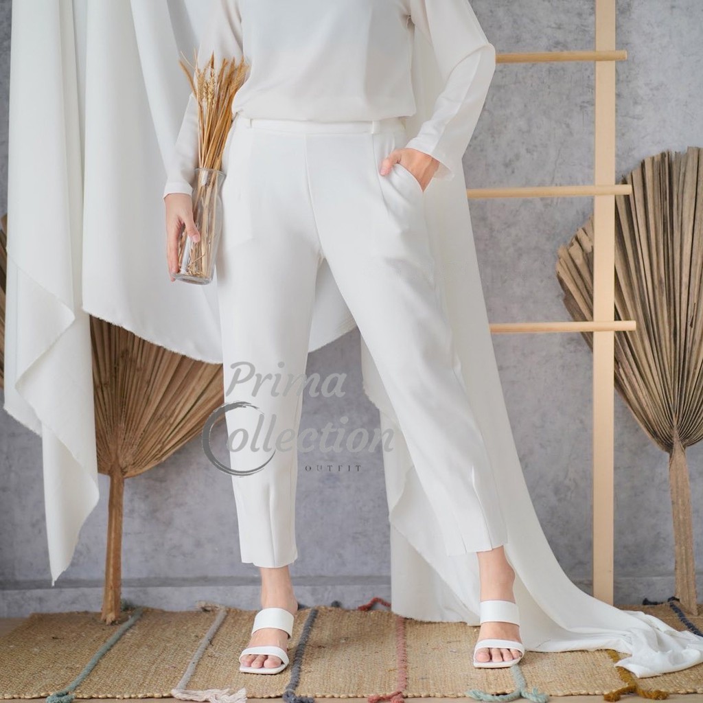 Jenis pemakaian lainnya yang biasa ditemukan dengan penggunaan bahan ini dapat berupa legging, rok, dress, gamis wanita, hingga masker yang . Tulip Pants Scuba Premium Celana Scuba Shopee Indonesia