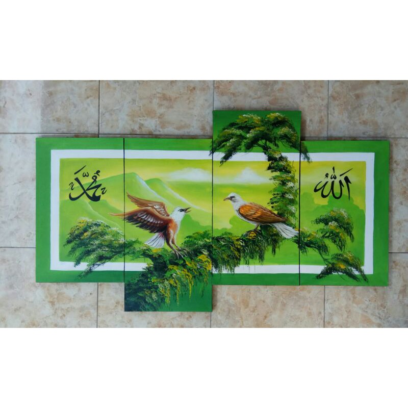 Dan tumbuhangambar pemandangan hewan dan tumbuhanmenyayangi tumbuhan dan . Lukisan Kaligrafi Dua Ekor Burung Dan Pemandangan Hijau Shopee Indonesia