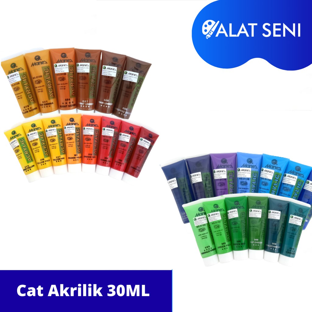 Cat akrilik 30ml / cat akrilik maries / maries acrylic colour 30ml part