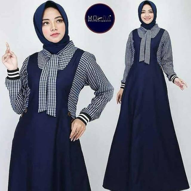 Model Gamis Terbaru Wanita Remaja Emma Maxy Dress Shopee Indonesia
