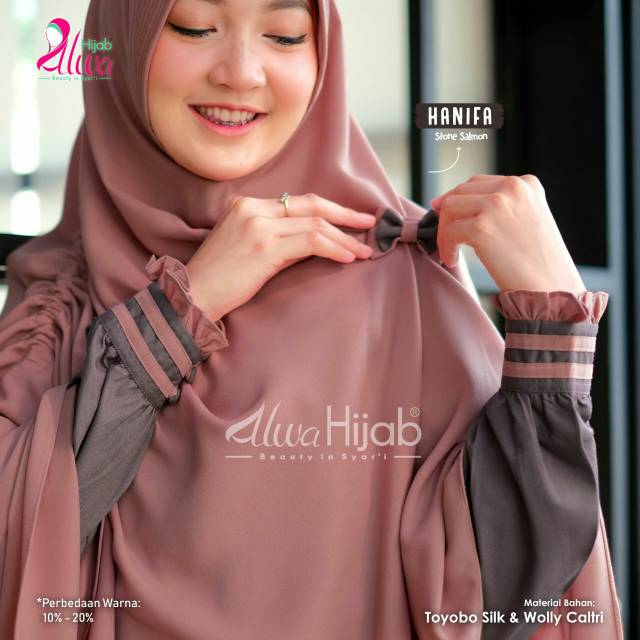 Couple Muslim Hanafi Hanifa Set Alwa Hijab Ready Stock