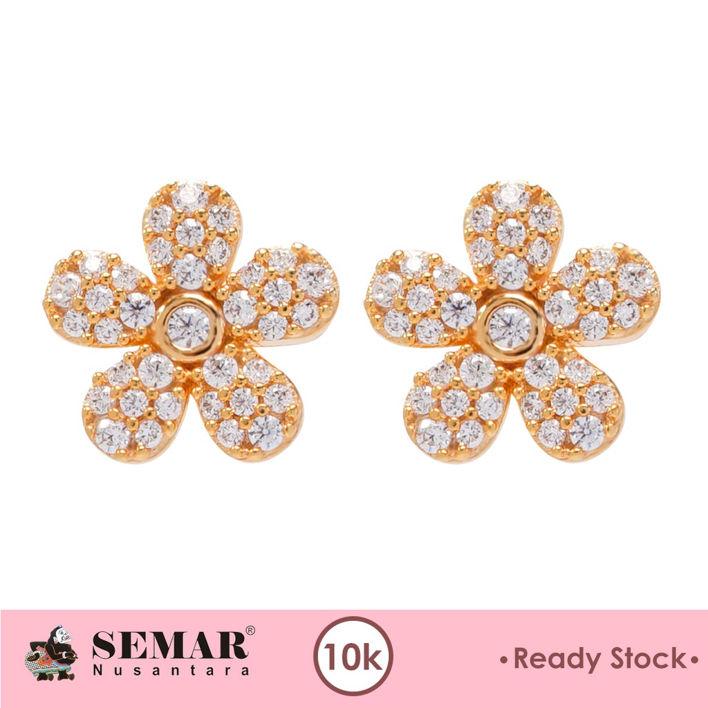 Investasi cerdas dengan produk semar gold, emas naik anda pasti untung! Anting Tindik Emas Flowers Gold 10k Semar Nusantara Shopee Indonesia