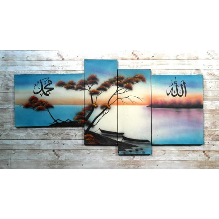 Jual Lukisan 3D Kanvas Kaligrafi Pemandangan Indah Dekorasi Dinding Desain Interior Handmade Indonesia|Shopee Indonesia 700_x_700_jpg