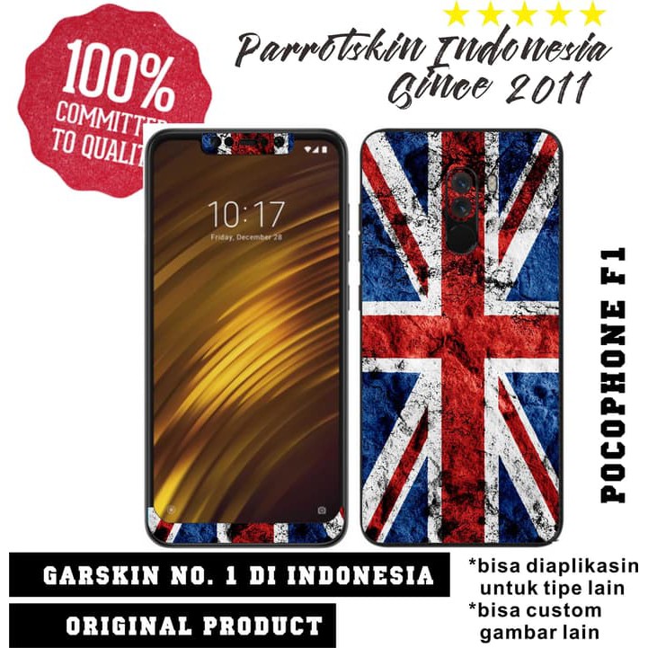 Smk 291 Garskin Skin Xiaomi Pocophone F1 England Union Jack For Back Case