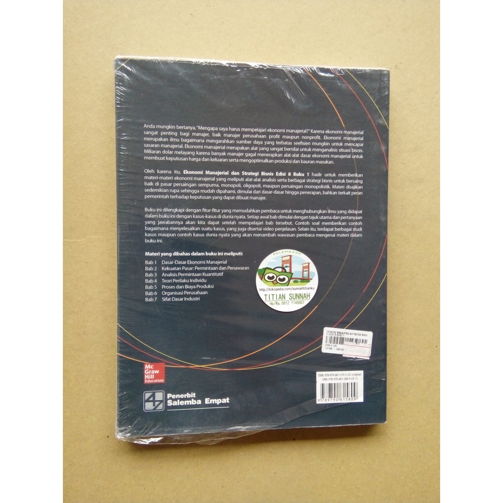 Jawaban latihan soal ekonomi manajerial from id.scribd.com. Original Ekonomi Manajerial Dan Strategi Bisnis Buku 1 Edisi 8 Michael Salemba Empat Shopee Indonesia