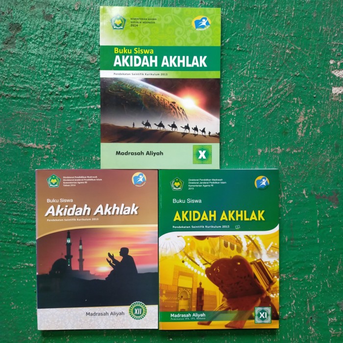 Kskk madrasah pada tahun 2020 ini. Paket Buku Akidah Akhlak Kelas 10 11 12 Total 3 Buku Versi Depag Shopee Indonesia