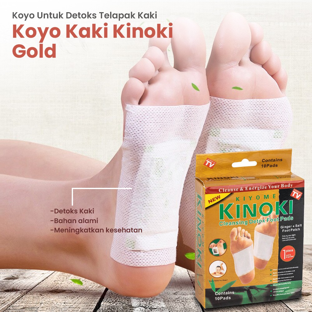 Kinoki Detox Kaki Original 1 Box Koyo Kaki Gold Patch | Shopee Indonesia