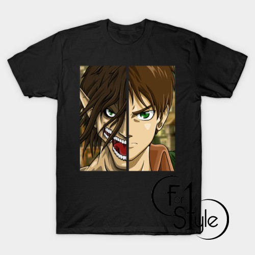 The literal translation of the title is advancing giant(s) or attacking giant(s),. Eren Yeager The Attack Titan Attack On Titan Anime Manga Black T Shirt Shopee Indonesia