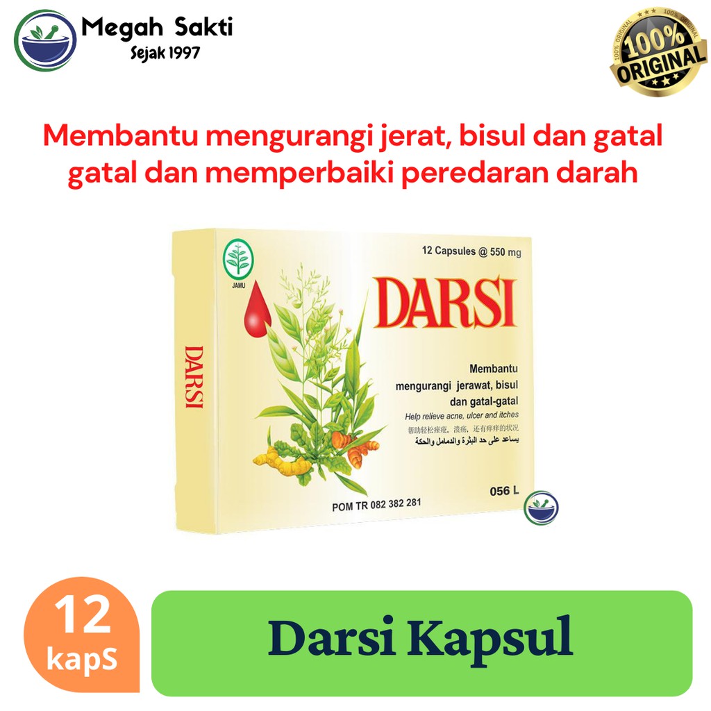 Darsi 100 pil botol · darsi 100 pil botol. Jual Megah Sakti Darsi Kapsul Obat Bersih Darah Jerawat Bisul Gatal Indonesia Shopee Indonesia