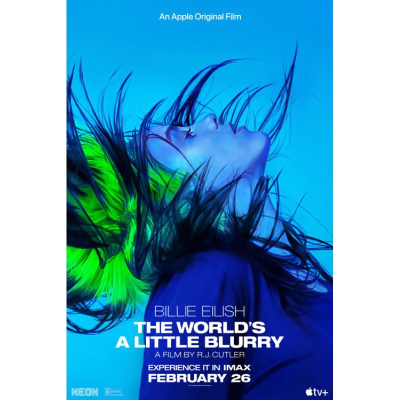 This documentary offers a deeply intimate look at extraordinary teenager billie eilish. Billie Eilish Documentary Film The World S A Little Blurry Apple Tv Poster Merchandise Shopee Indonesia