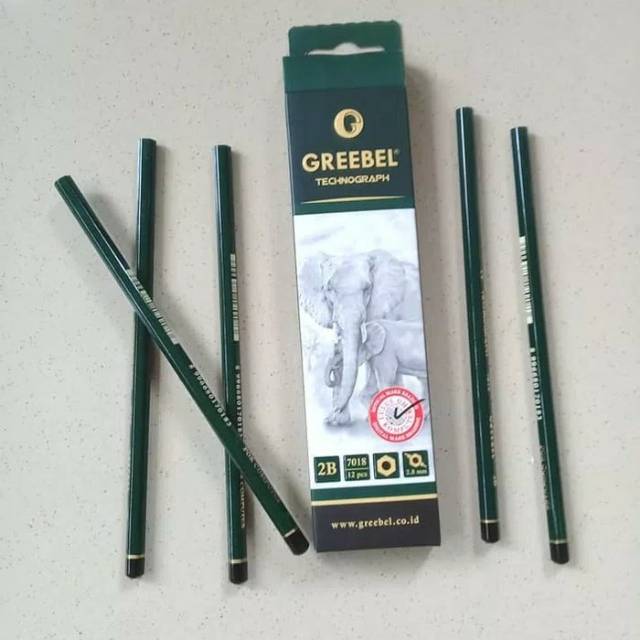 Pensil 2B Greebel isi 12 pcs | Shopee Indonesia