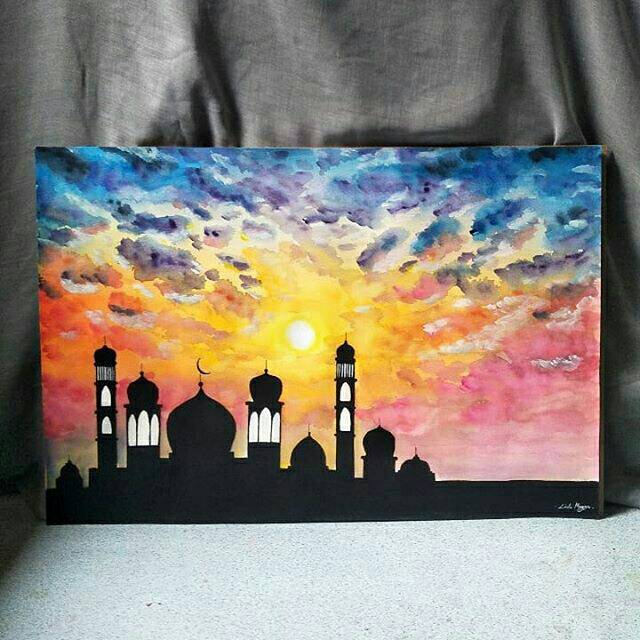 Jual Lukisan Masjid Indonesia|Shopee Indonesia 640_X_640_jpg