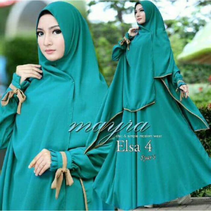 Tp54 Fashion Syari Gamis Syari Ukuran Azahra Brukat Mutiara Warna