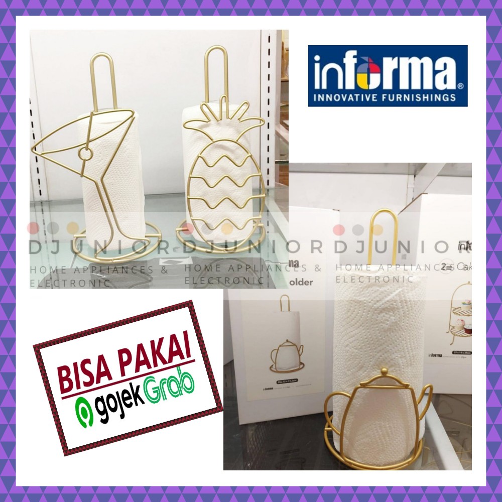 INFORMA - TEMPAT TISU RHEA RHENA / TISU GULUNG ROLL DAPUR / PAPER TISSUE  HOLDER | Shopee Indonesia