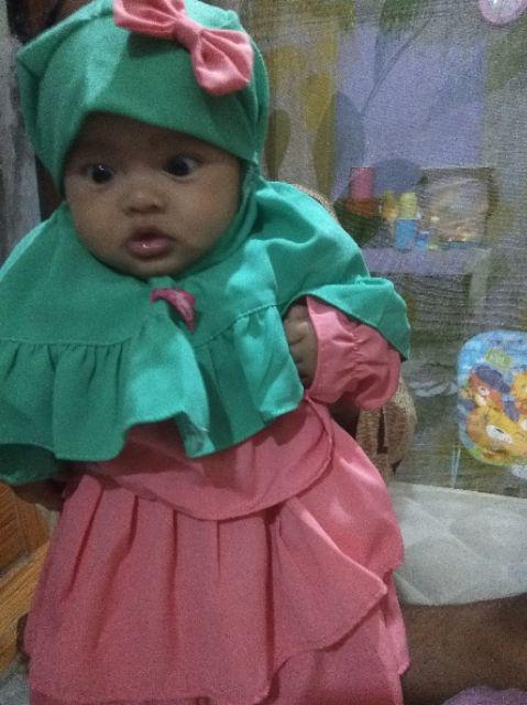 Set Gamis Bayi Babyboots Gamis Bayi 5 15 Bulan Shopee Indonesia