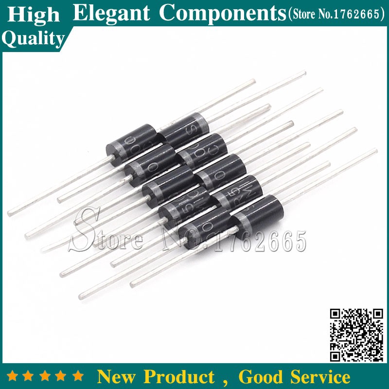 10pcs Schottky Diode Diode 5a 100v Sr5100 Do 27 Diode Sb5100