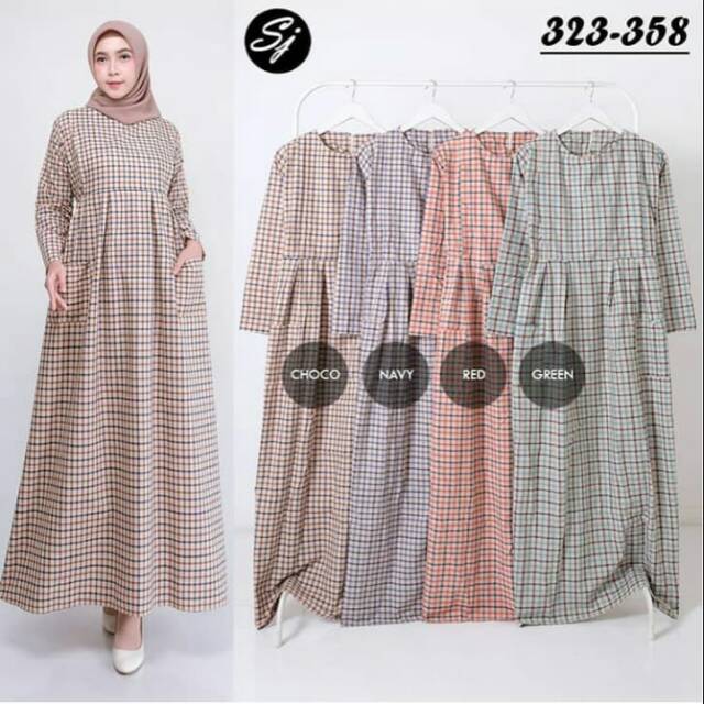 Gamis Katun Ii Gamis Simple Santai Buat Sehari Hari Shopee