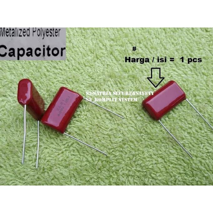 Mylar 400v 105j Kapasitor Milar Metallized 400 V 105 J Capacitor