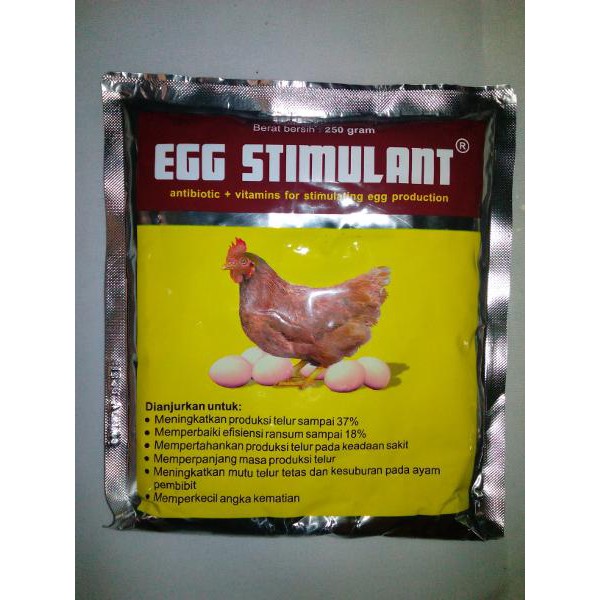 Serbuk Vitamin Dan Antibiotik Ayam Petelur Egg Stimulant 250 Gr