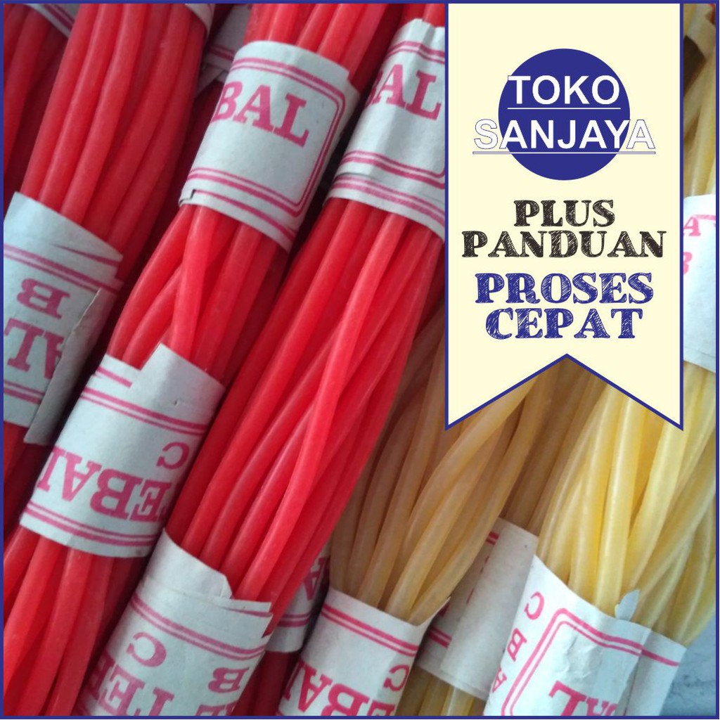 Karet Pentil Ban Sepeda Motor Karet Pentil Ketapel Presta Bukan Karet Balon  Merah Kuning | Shopee Indonesia