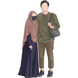 Bigde nawab cute couple cartoon, cute cartoon, kawaii illustration,. Jual Gantungan Kunci Muslim Couple Ganci Couple Gantungan Kunci Romantis Key Chain Indonesia Shopee Indonesia
