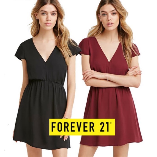 Mididress Mini Dress Forever 21 Shopee Indonesia