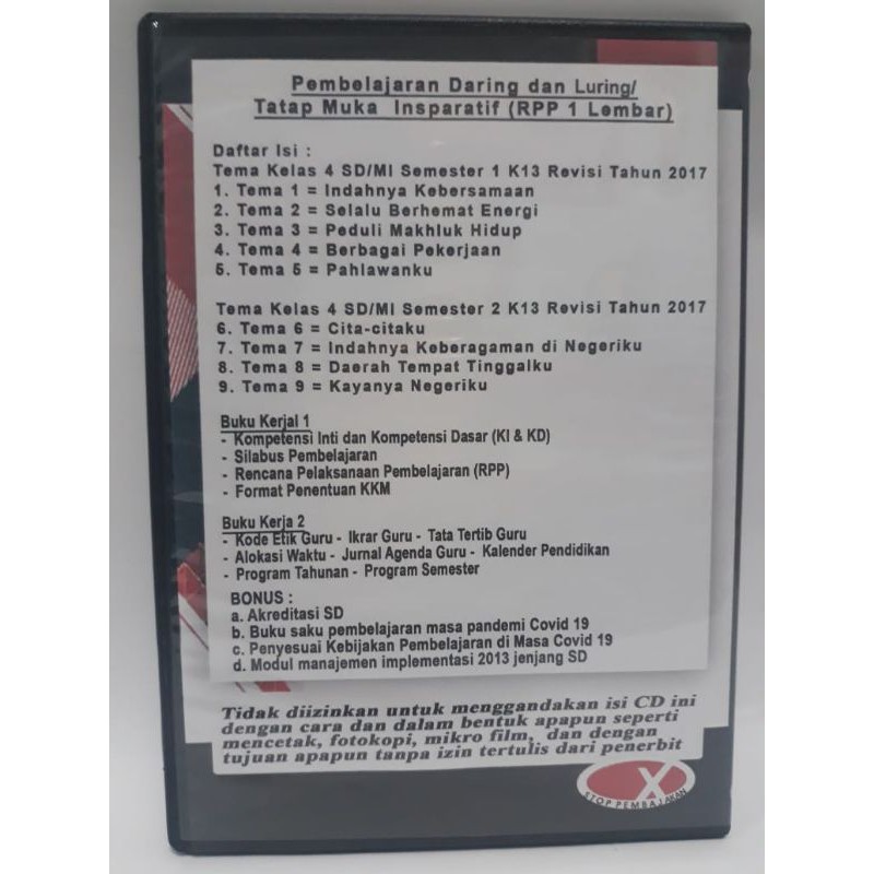 Silabus ski mi kelas 3 ayomadrasah. Cd Rpp 1 Lembar Daring Tematik Kls 4 Semester 1 2 Shopee Indonesia