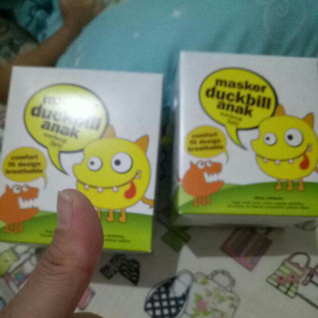 Masker sensi duckbill anak / kids isi 40 pcs atau ecer 5pcs: MASKER DUCKBILL ANAK ONEMED KARET 3PLY - MASKER ANAK