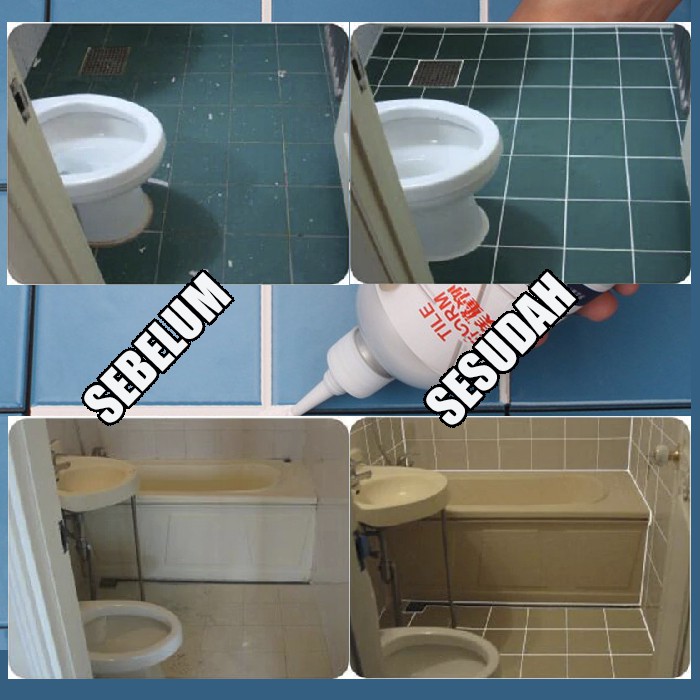 Nat keramik pada dinding atau lantai kamar mandi yang kotor tentu memberikan tampilan yang tidak sedap dipandang. Jual Lem Pelapis Celah Ubin Nat Keramik Lantai Kamar Mandi Waterproof Indonesia Shopee Indonesia