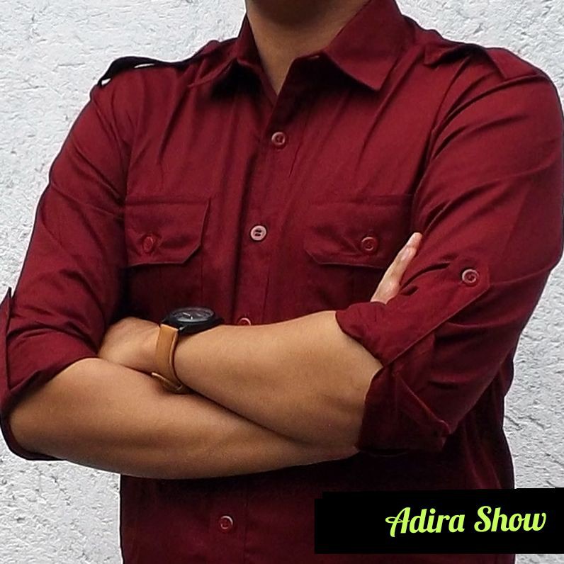 Jual Kemeja Kantoran Pria PDL Warna Merah Maroon / Kemeja lapangan / Kemeja  Kerja Outdoor Indonesia|Shopee Indonesia