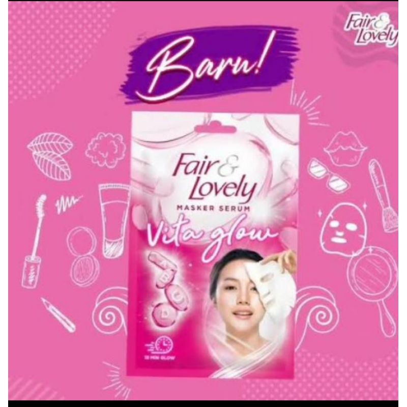Fair n lovely vita glow serum mask