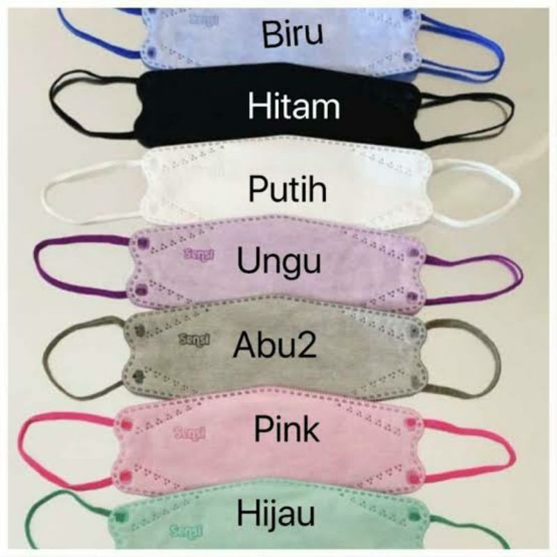 Masker kf94 banyak diincar lantaran memiliki tingkat filterasi tinggi dengan 3 lapisan. Sensi Masker Convex Sachet isi 2pcs Sensi Convex isi 2