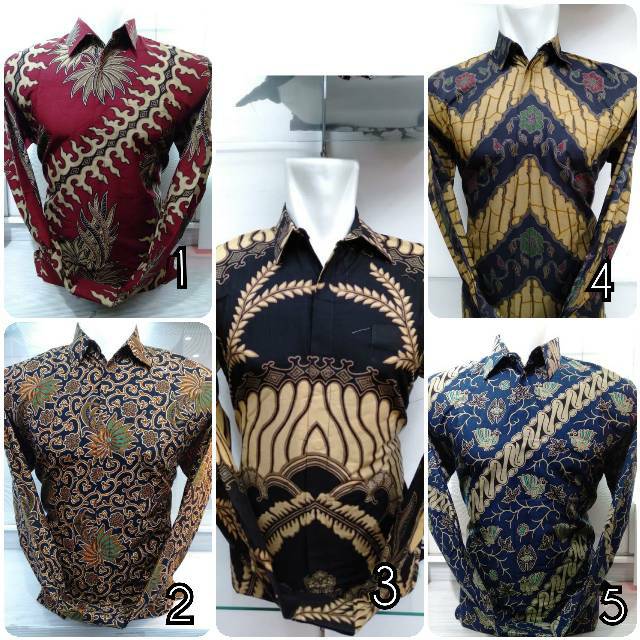 Jual Kemeja Baju Batik Premium Lengan Panjang Sogan Pria Katun Seragam Ika  Fashion Tanah Abang Indonesia|Shopee Indonesia