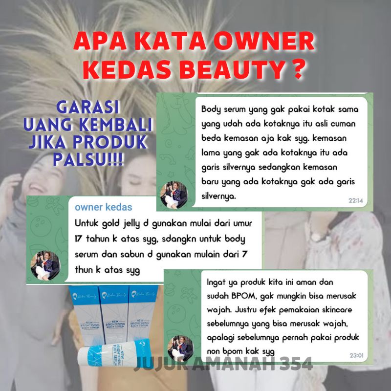 Agen resmi kedas beauty sedia produk kedas beauty original,halal,aman dan terdaftar bpom seperti skin care, serum pemutih kulit dan wajah,scrub dan body&nbsp;. Body Serum Kedas Beauty Brightening Body Serum 150ml Shopee Indonesia
