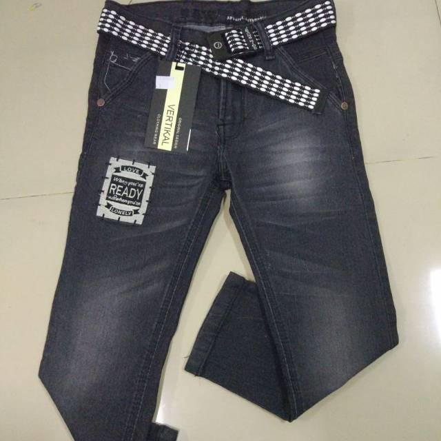 Teruji !!! Celana levis abu panjang anak cowok/jeans anak laki | Shopee  Indonesia