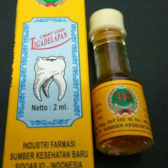 Cod E 258 Obat Sakit Gigi 38 Tiga Delapan Gusi Bengkak