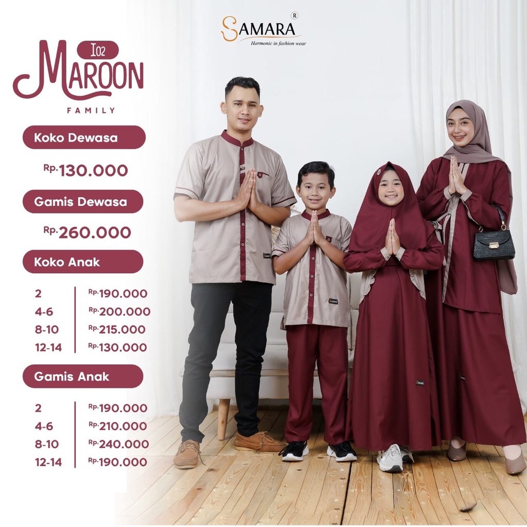 Jual SARIMBIT KELUARGA SAMARA I02 MAROON TOYOBO SERAGAM KELUARGA OPEN AGEN  RESELLER DROPSHIPPER BIG SIZE GAMIS IBU ANAK KOKO DEWASA ANAK  Indonesia|Shopee Indonesia