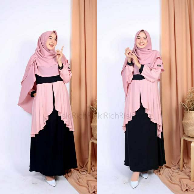 Gamis Yasmin Riskirich Ori Gamis Riskirich Gamis Polos Gamis
