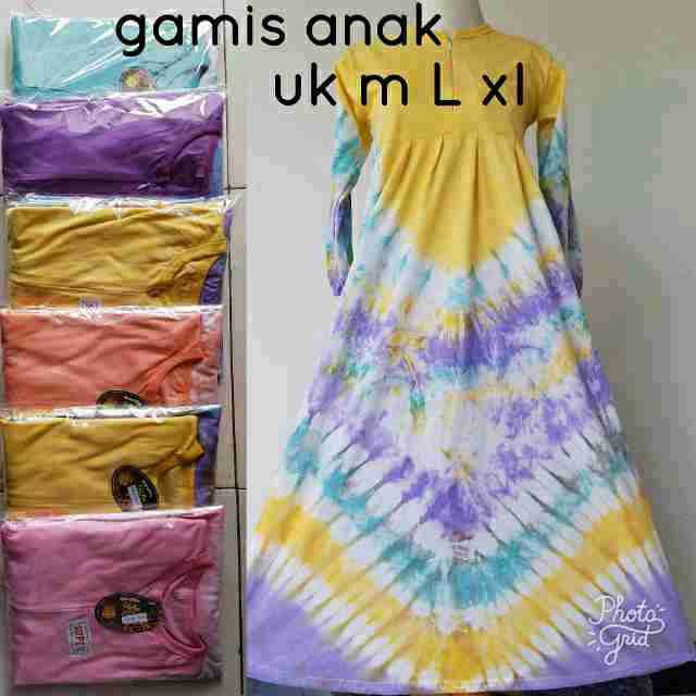 Gamis Anak Bahan Kaos Super Batik Pekalongan Shopee Indonesia