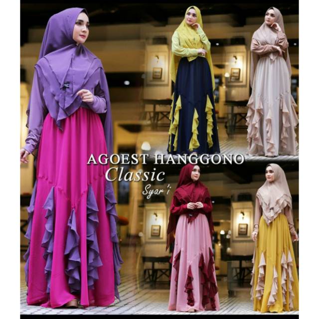 Ori Syari Classic By Agoest Hanggono Gamis Pesta Polos