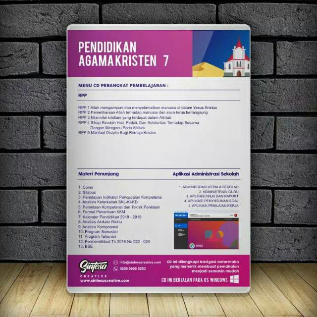 Berikut ini kami bagikan silabus pendidikan agama kristen kelas 7 8 9 smp kurikulum 2013 k13 tahun pelajaran 2021/2022. Cd Rpp Perangkat Pembelajaran Pendidikan Agama Kristen Kelas 7 Smp K13 Revisi Terbaru Sintesa Shopee Indonesia