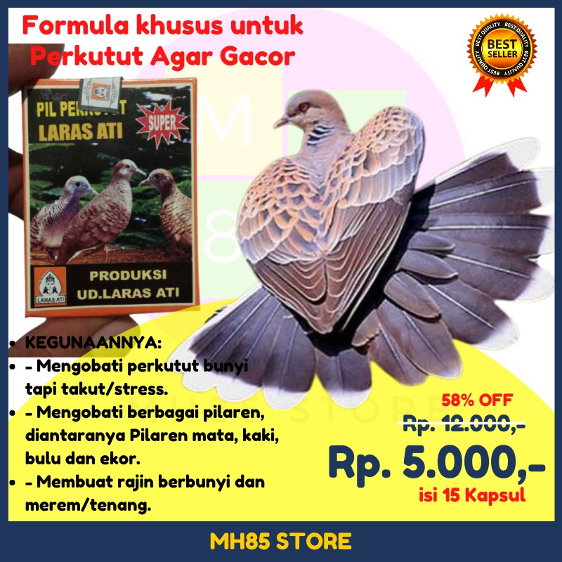 Haluskan kunyit dan jahe yang sudah dibersihkan (diblender atau diparut). Obat Jamu Pil Burung Perkutut Gacor Laras Ati Original 100 Shopee Indonesia