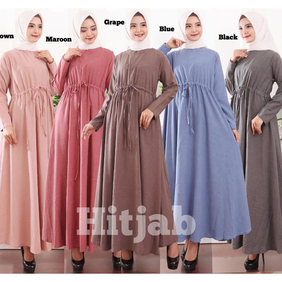 Promo Gamis Katun Polos Termurah Gamis Wanita Gamis Polos Jumbo