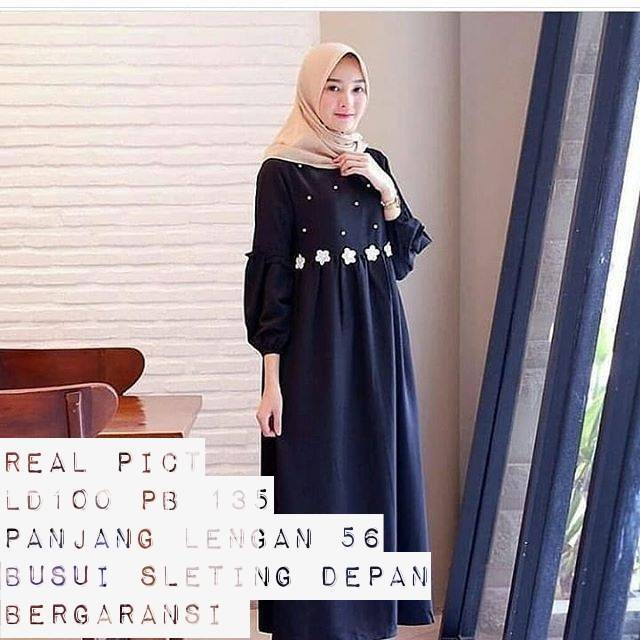 Gamis Terbaru Kekinian Simple Dan Mewah Shopee Indonesia