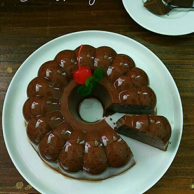 Roti tawar 3 lembar ( boleh kulit atau tanpa kulit) dark cooking chocolate (dcc) 80gr cincang kasar; Jual Puding Brownies Coklat Indonesia Shopee Indonesia